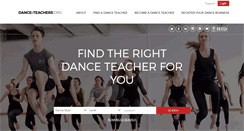 Desktop Screenshot of dance-teachers.org