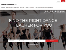 Tablet Screenshot of dance-teachers.org